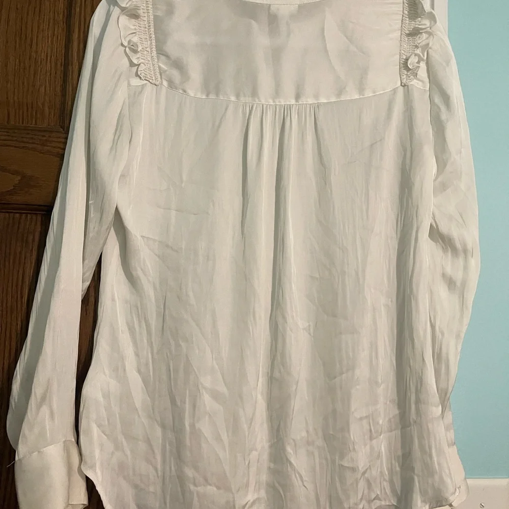 Express White Ruffle Blouse - Picture 5 of 5